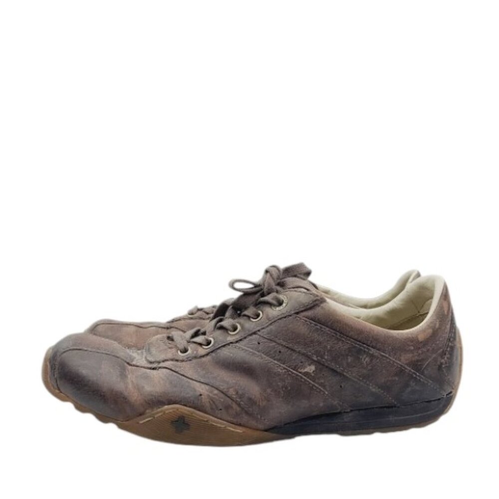 Dr. Martens Men's Brown Oak Leather Lace Up Low Top Casual Sneaker‎ Size 11